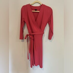 Ann Taylor pink wrap dress